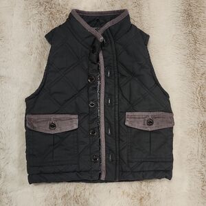 Genuine Kids Gray Floral Blouse